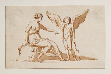 Amor beklagt sich bei Venus über einen Bienenstich